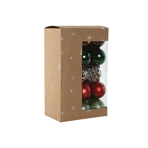 Bolas de Navidad Home ESPRIT Multicolor PVC 18 x 12 x 30 cm (30 piezas)