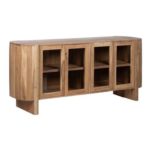 Sideboard CREEL Natural Crystal Mango wood 180 x 40 x 80 cm
