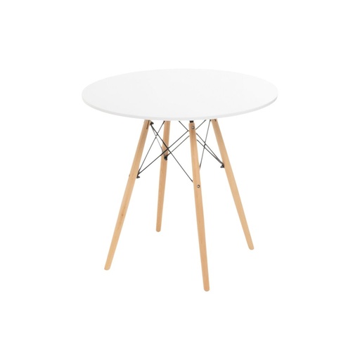 Mesa Blanco Natural 80 x 80 x 74 cm