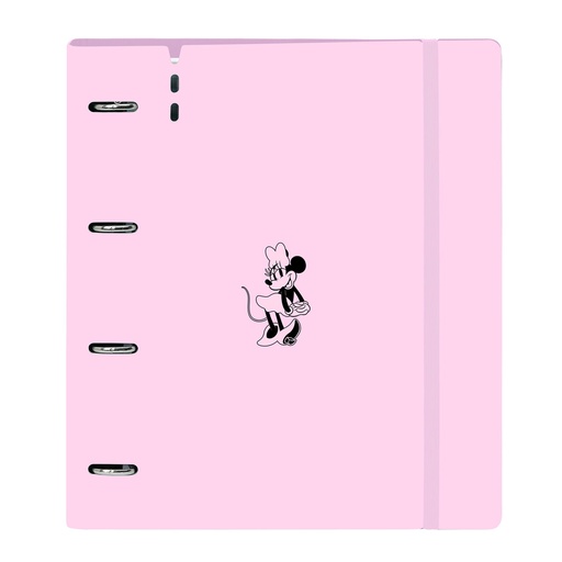 Carpeta de anillas Minnie Mouse Naive Rosa 27 X 32 X 4 cm