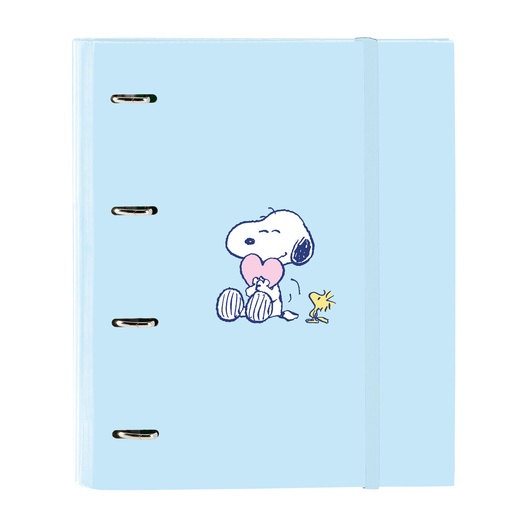 Ring binder Snoopy Love Blue 27 x 32 x 3.5 cm