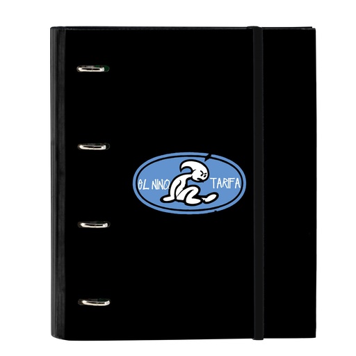 Ring binder El Niño Roller Blue Black 27 x 32 x 3.5 cm