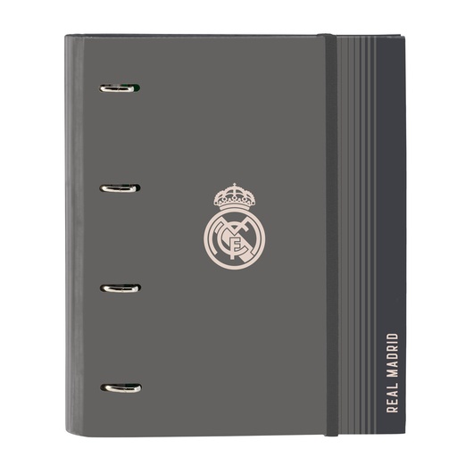 Ring binder Real Madrid C.F. Grey 27 x 32 x 3.5 cm