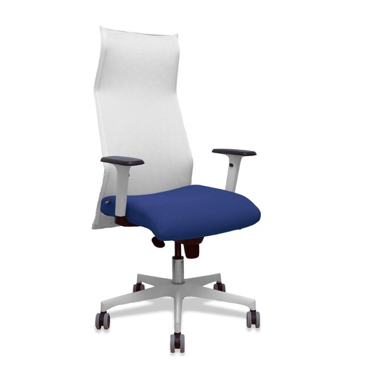 Office Chair Piqueras y Crespo 54BR65G White Dark blue Navy Blue