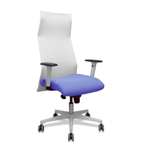 Office Chair Piqueras y Crespo 54BR65G White Light Blue