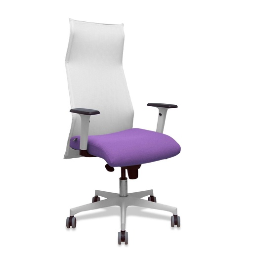 Silla de Oficina Piqueras y Crespo 54BR65G Blanco Lila