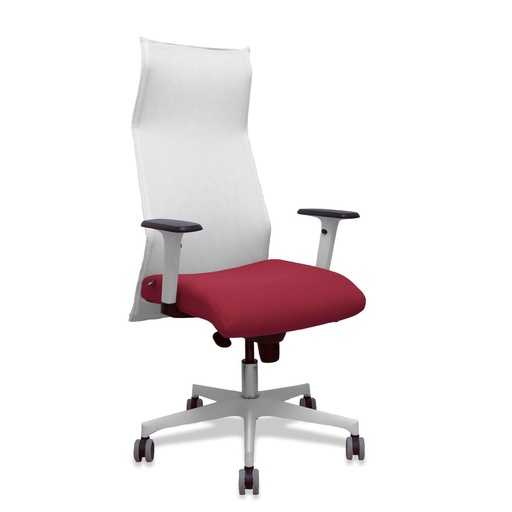 Silla de Oficina Piqueras y Crespo 54BR65G Blanco Granate