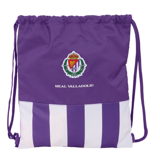 Backpack with Strings Real Valladolid C.F. White Purple 35 x 40 x 1 cm