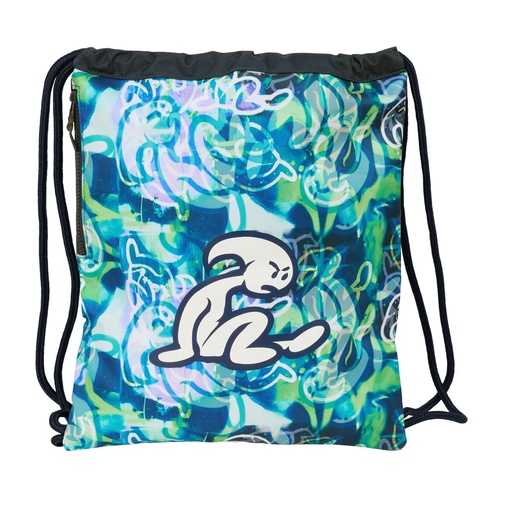 Bolsa Mochila con Cuerdas El Niño Kook Azul marino 35 x 40 x 1 cm