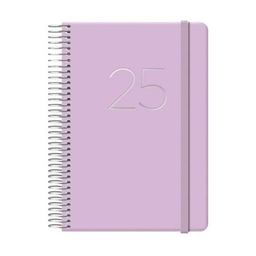 Diary GLOSS DOHE 12574 Purple 12,5 x 18 cm Annual 2025