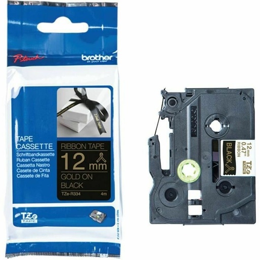 Cinta Laminada para Rotuladoras Brother TZE-R334 Negro