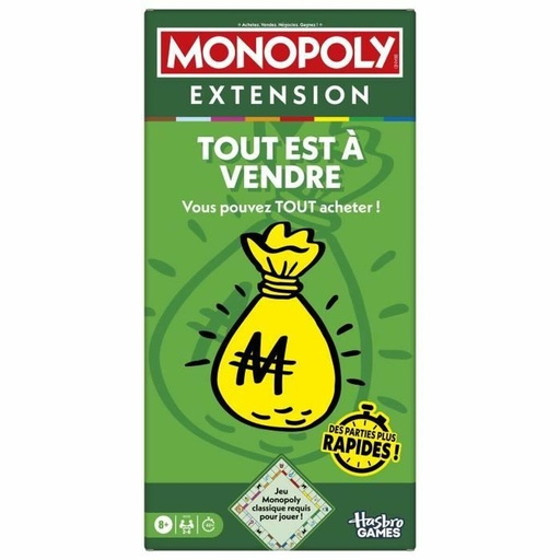 Juego de Mesa Monopoly Expansión Monopoly Todo está en venta