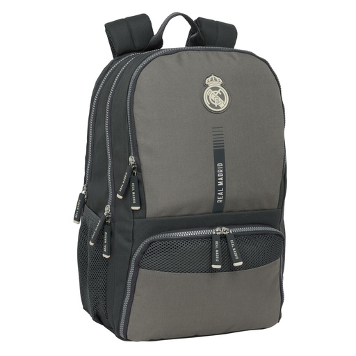 School Bag Real Madrid C.F. Grey 30 x 42 x 17 cm