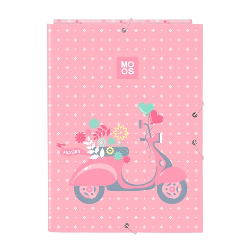 Ring binder Moos Passion Multicolour A4 26 x 33.5 x 2.5 cm