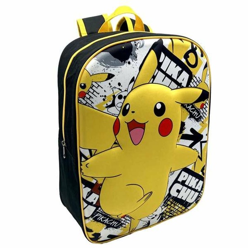 Mochila Escolar 3D Pokémon Pikachu 40 x 30 x 15 cm
