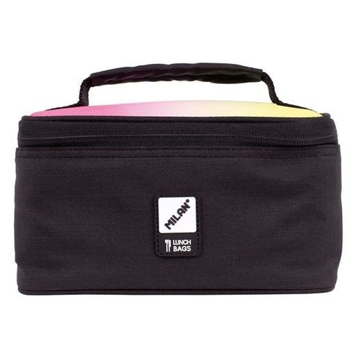 Portameriendas Térmico Milan Sunset Negro 22 x 12,5 x 12 cm