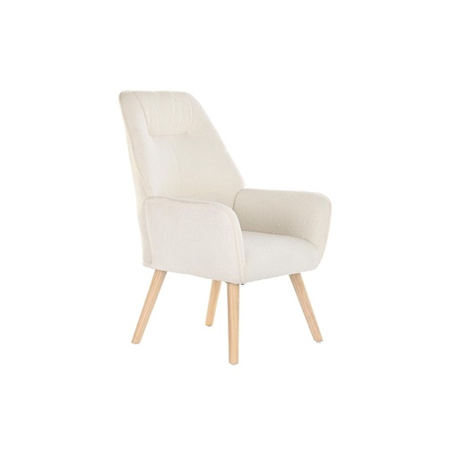 Armchair DKD Home Decor Cream Natural 65 x 75 x 96 cm