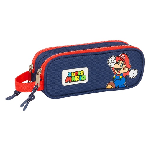 Portatodo Doble Super Mario World Azul marino 21 x 8 x 6 cm