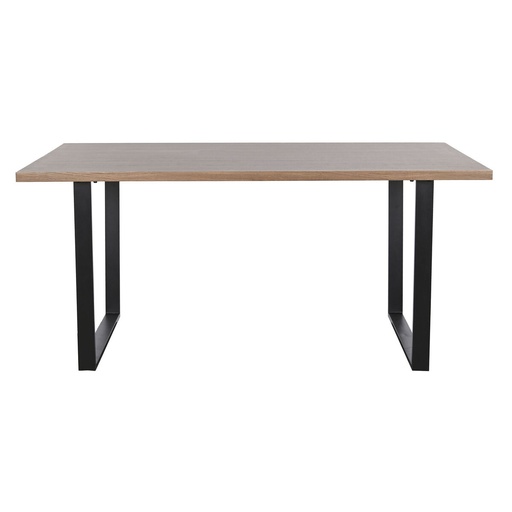 Dining Table Home ESPRIT Brown Black Iron MDF Wood 160 x 90 x 75 cm