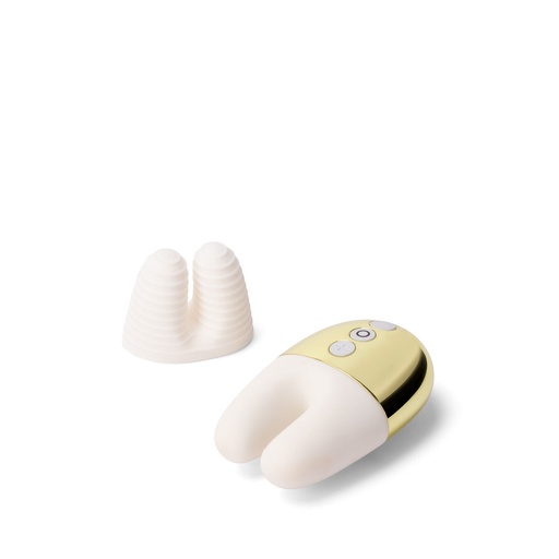 Dual Stimulation Vibe Le Wand White