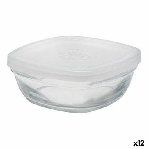 Fiambrera Cuadrada con Tapa Duralex FreshBox Transparente 150 ml (12 Unidades)