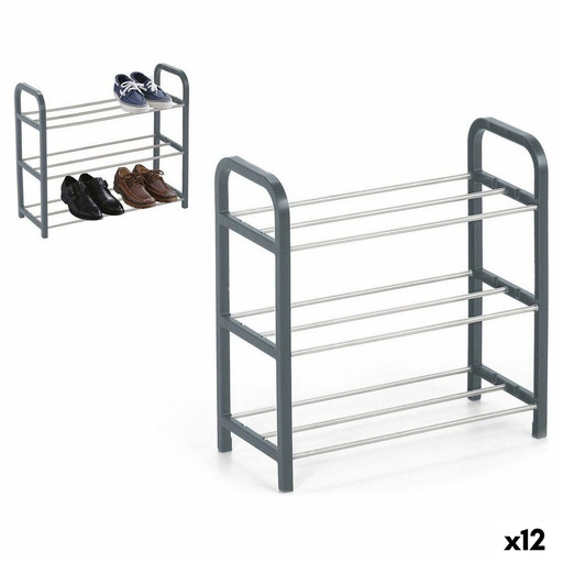 Zapatero Confortime Metal 3 niveles 40 x 19 x 44 cm (40 x 19 x 44 cm)