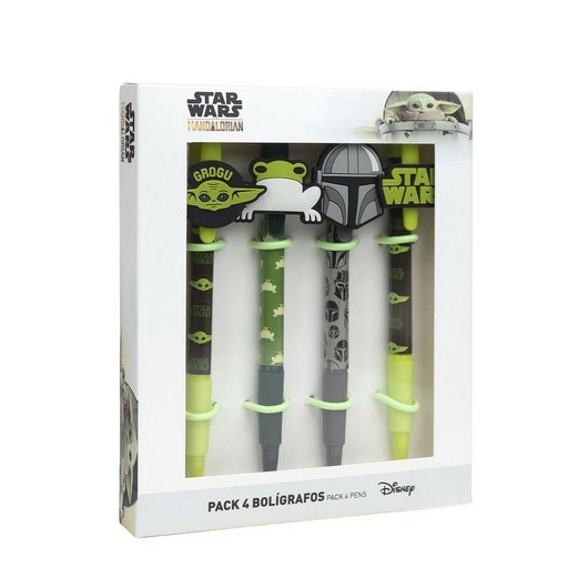 Set de Bolígrafos The Mandalorian 4 Piezas