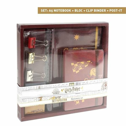 Set de Papelería Harry Potter Rojo