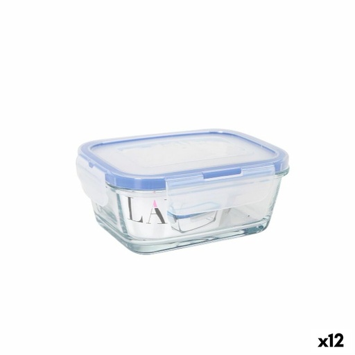 Fiambrera Hermética LAV Gris Transparente 0,4 l (12 Unidades)