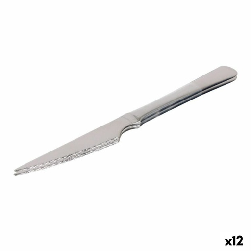 Meat Knife Set Quttin Classic Silver Stainless steel 21,5 x 1,9 cm 2 Pieces (12 Units)