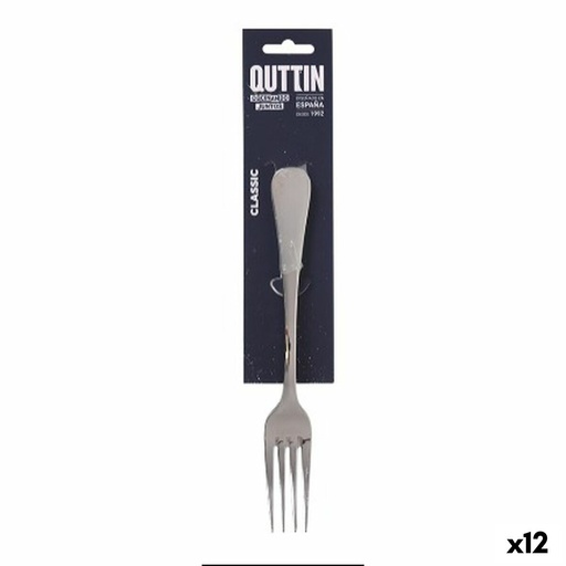 Tenedor Quttin Classic 20 x 2,5 cm 2 mm 3 Piezas (12 Unidades)