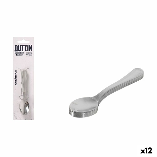 Dessert spoon Quttin Antartica 6 Pieces (12 Units)
