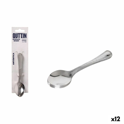 Dessert spoon Quttin Antartica 6 Pieces (12 Units)