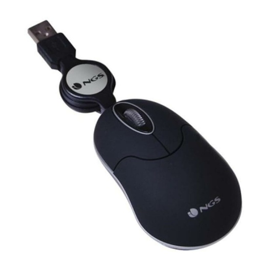 Ratón Óptico Retráctil NGS NGS-MOUSE-0973 Negro