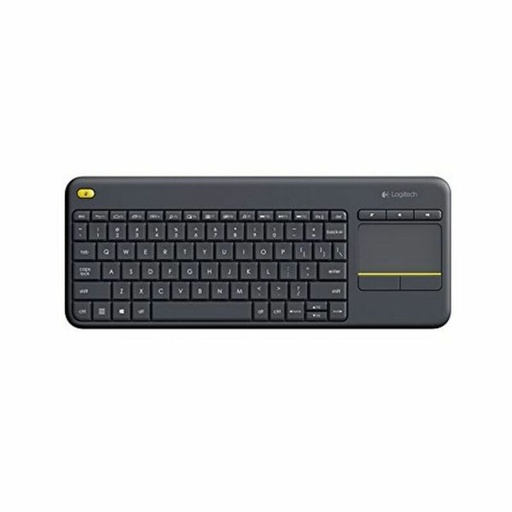Teclado con Touchpad Logitech K400 Plus Negro