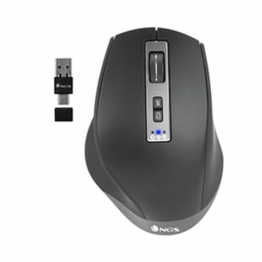 Ratón NGS BLUR-RB Negro 3200 DPI Inalámbrico