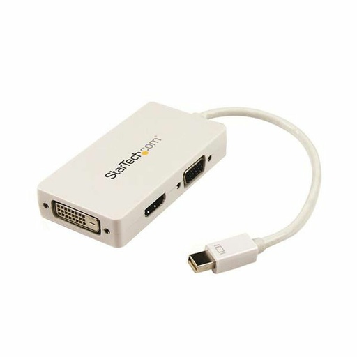 Adaptador Mini DisplayPort a VGA/DVI/HDMI Startech MDP2VGDVHDW Blanco Negro