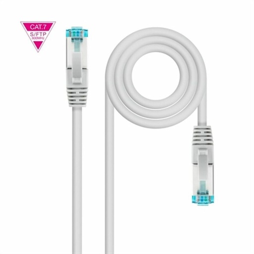 FTP Category 7 Rigid Network Cable NANOCABLE LSZH/SFTP Grey 5 m