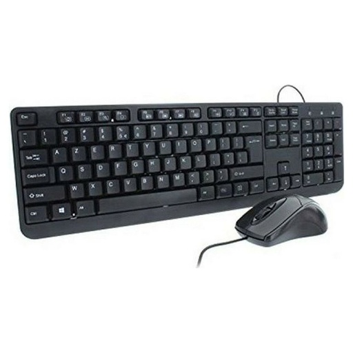 Teclado y Ratón Mobility Lab ML309415 AZERTY Negro