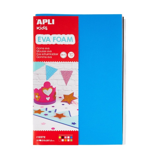 Goma Eva Apli Kids A4 Blanco Amarillo Multicolor Goma Eva (10 Unidades)