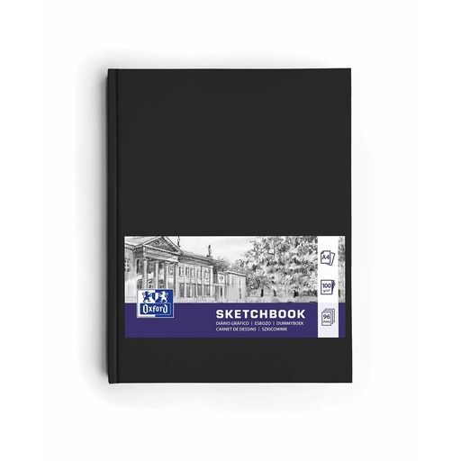 Bloc de dibujo Oxford Negro A4 96 Hojas