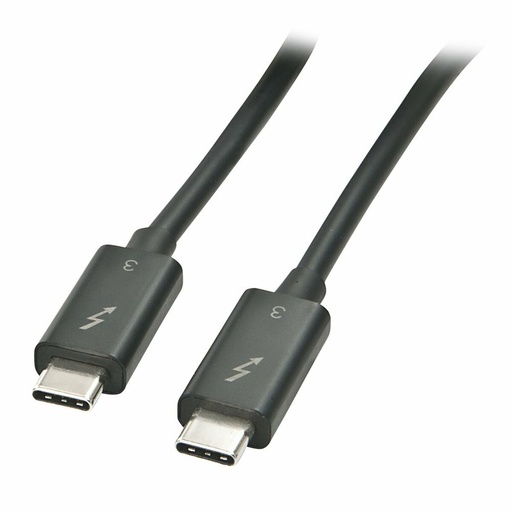 Cable USB-C LINDY 41556 Negro 1 m (1 unidad)