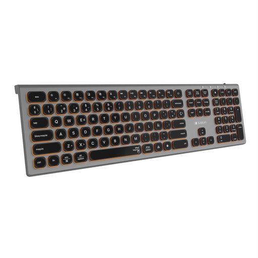 Teclado Subblim Master Qwerty Español Negro/Gris