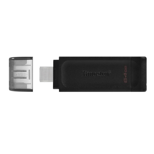 Memoria USB Kingston 70 Negro 64 GB (1 unidad)