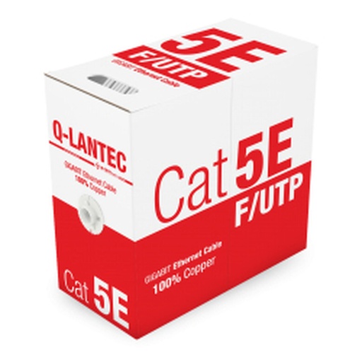Cable de Red Rígido UTP Categoría 6 Q-Lantec KIF5PVC305Q Gris 305 m