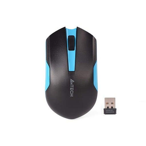 Ratón Inalámbrico A4 Tech G3-200N Negro/Azul 1000 dpi