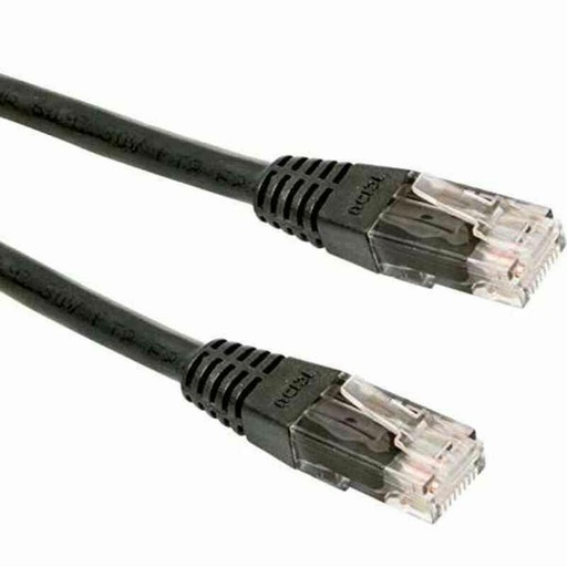 Cable de Red Rígido UTP Categoría 5e GEMBIRD PP12-3M/BK Negro 3 m
