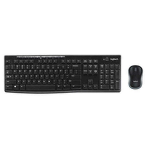 Ratón y Teclado Logitech LGT-MK270-US Negro QWERTY Qwerty US