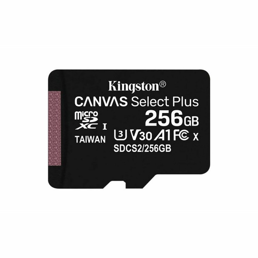 Tarjeta de Memoria Micro SD con Adaptador Kingston Canvas Select Plus 256 GB
