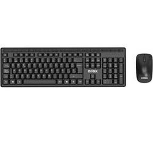 Teclado y Ratón Nilox NXKMWE011 Negro Qwerty Español